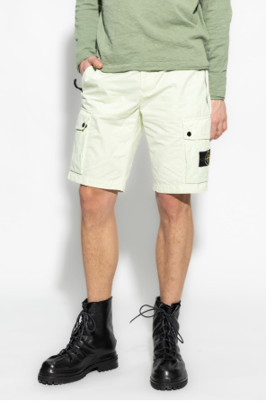 Stone Island Cargo plaid-print shorts