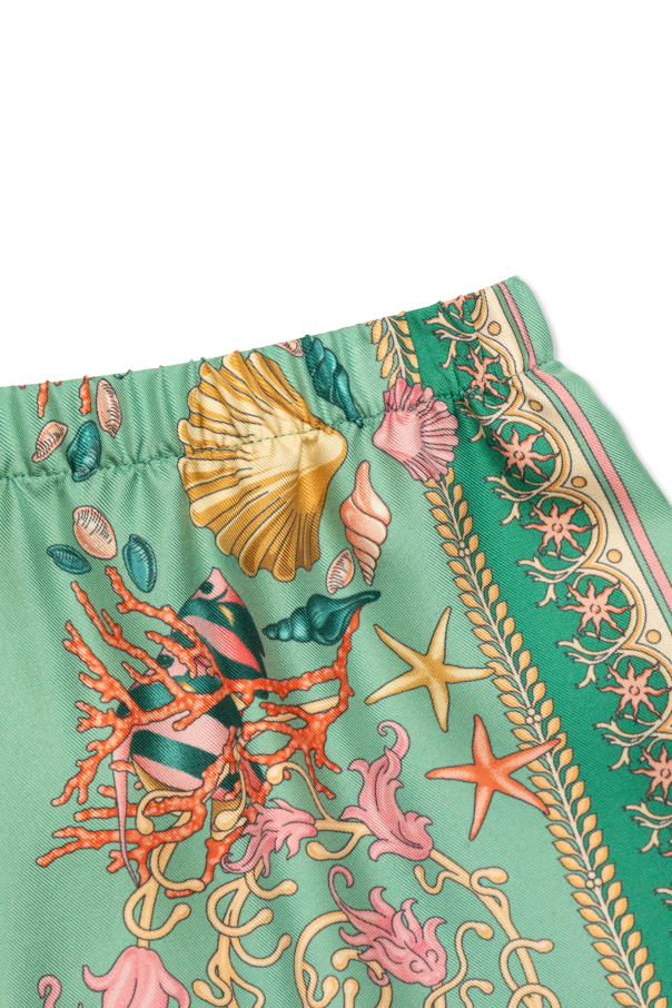 Versace Kids Patterned shorts