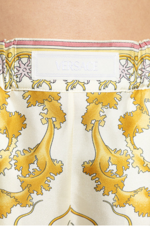 Versace Shorts de seda