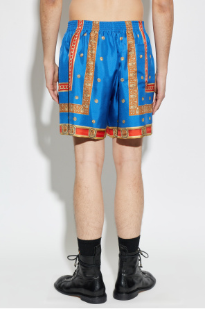 Versace Silk shorts with 'The Ringmaster' print