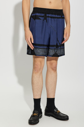 Versace Seidene Shorts mit Print „Medusa Club“