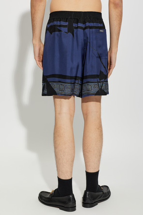 Versace Seidene Shorts mit Print „Medusa Club“