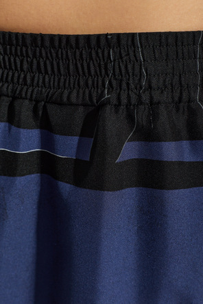 Versace Seidene Shorts mit Print „Medusa Club“