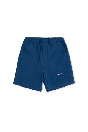 Shorts with logo patch
