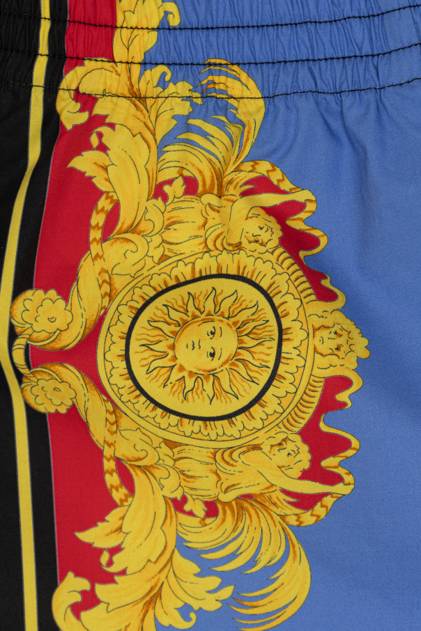 Versace Kids Cotton shorts with print