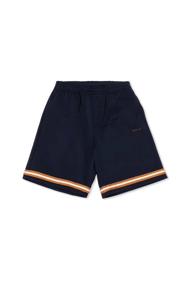 Shorts with embroidered logo od Versace Kids
