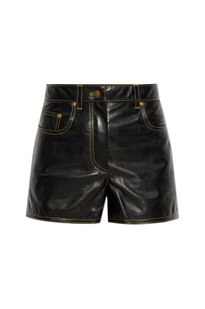 Leather shorts