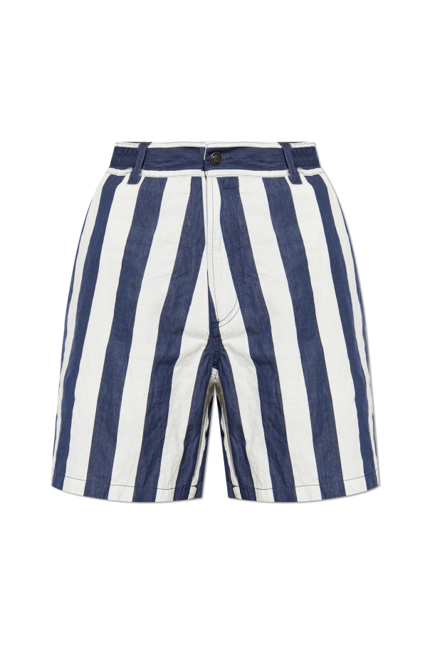 Striped pattern shorts od Versace