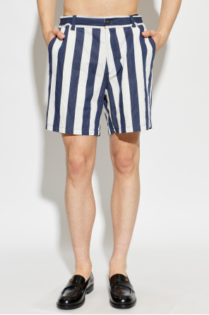 Versace Striped pattern shorts