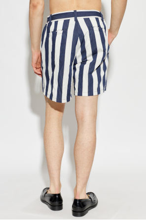 Versace Striped pattern shorts