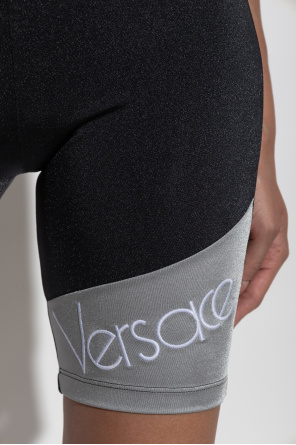 Versace Short leggings with logo