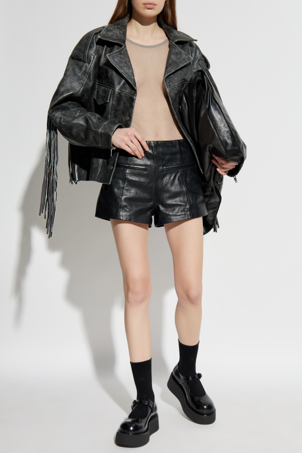 Gestuz Leather shorts Gzbisma