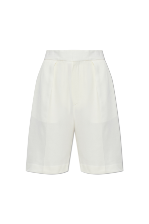 Pleated shorts
