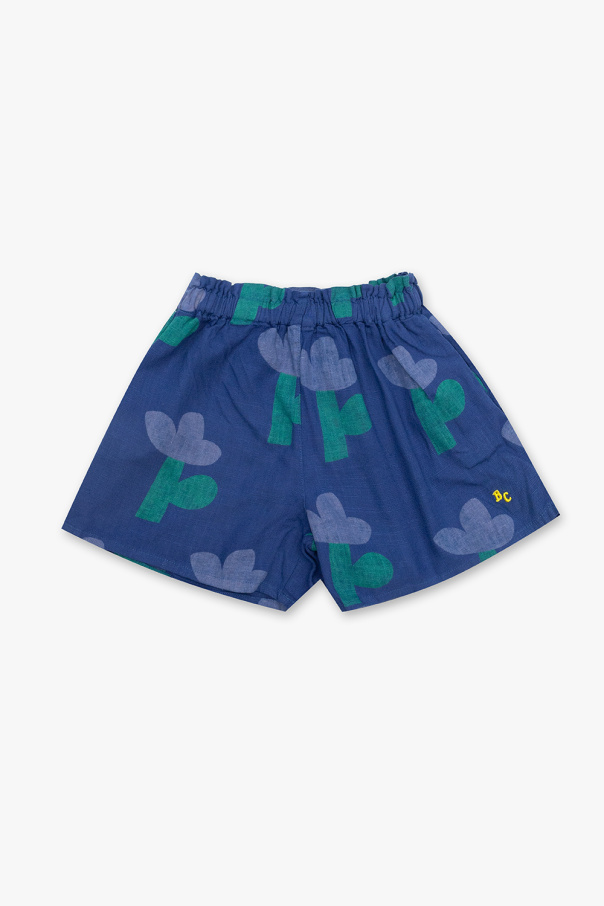 Bobo Choses Gris shorts with floral motif