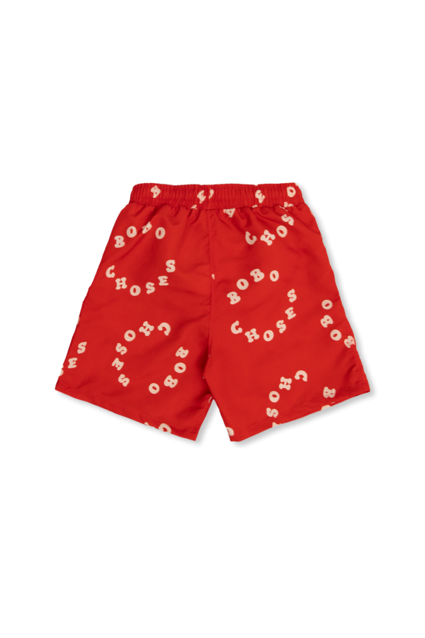 Bobo Choses Swim MX1 shorts with logo pattern