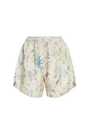 Shorts with lurex thread