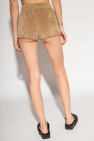 Fear Of God Essentials beige Velour shorts
