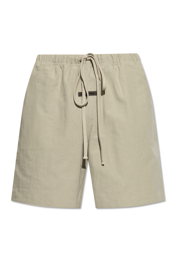 Cotton shorts with logo patch od Fear Of God Essentials