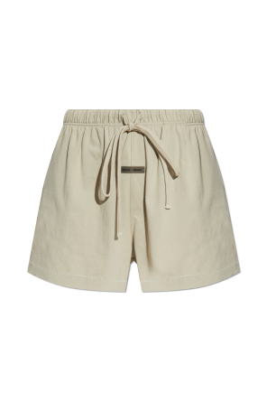 Shorts with logo patch