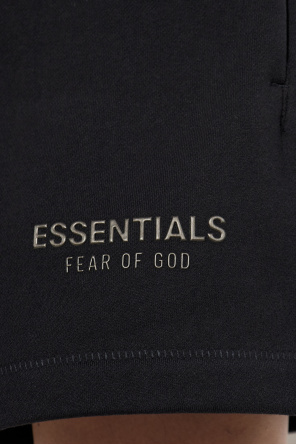 Fear Of God Essentials Cotton shorts with logo patch