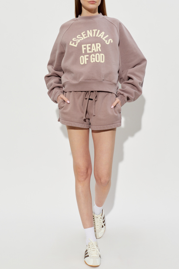 Fear Of God Essentials Pantalones cortos con parche con logo