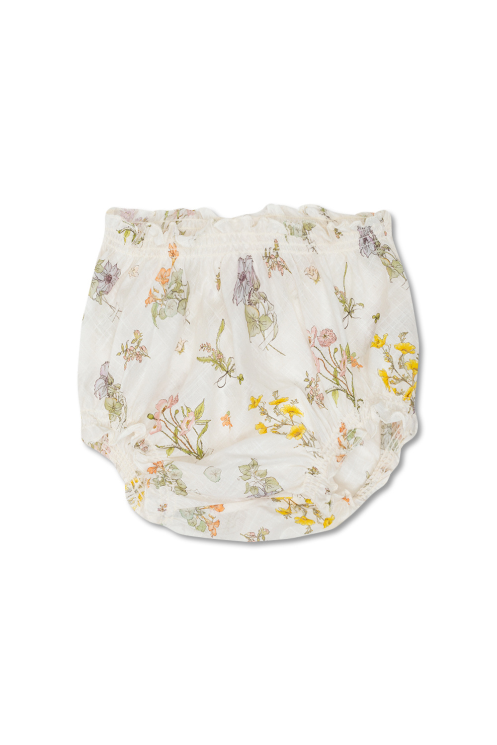 Pinko Kids floral-print cotton shorts - White