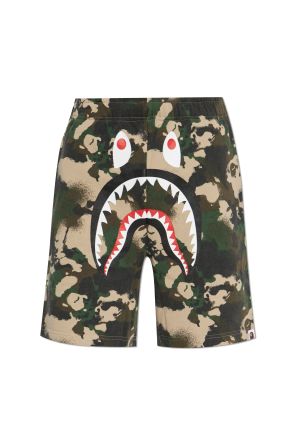 Camouflage motif shorts