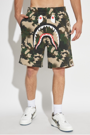 A BATHING APE® Camouflage motif shorts