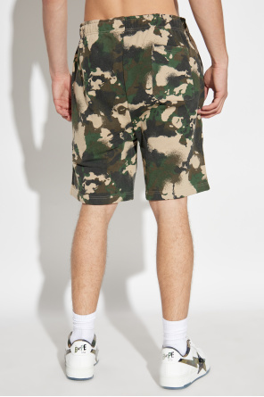 A BATHING APE® Camouflage motif shorts