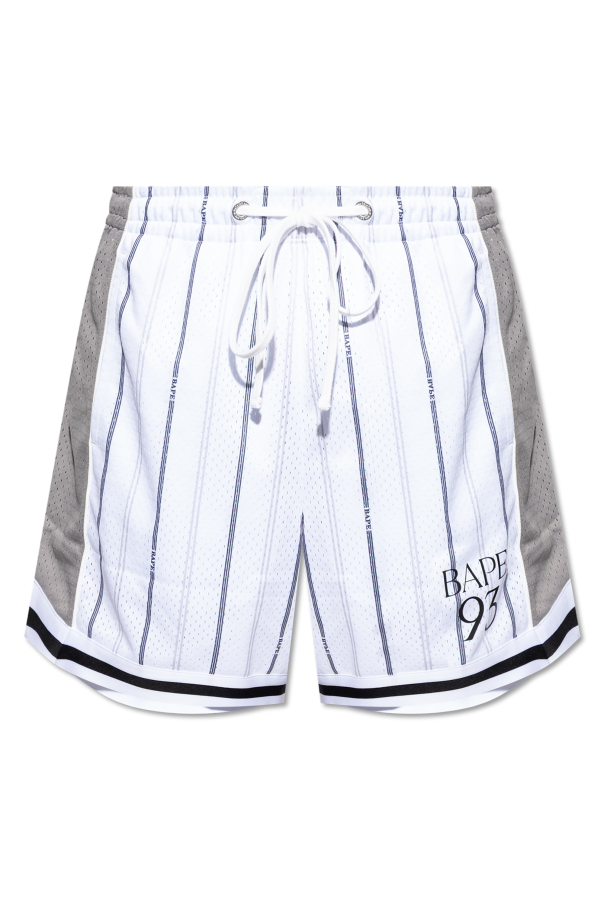 A BATHING APE® "Logo print shorts"
