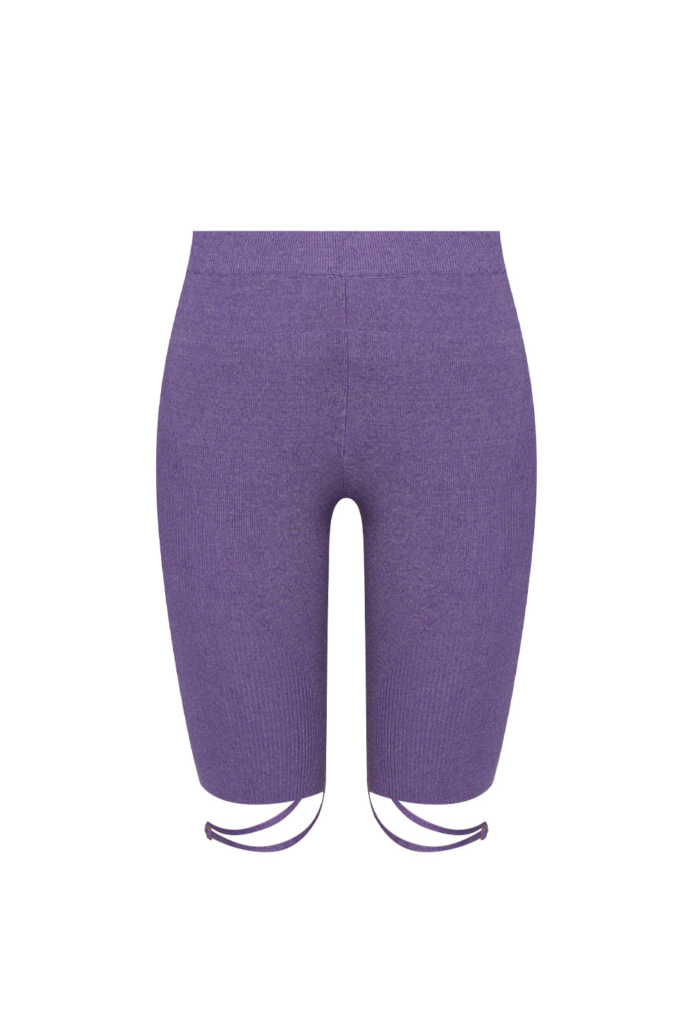 Il Gufo elasticated-waist linen shorts - Purple