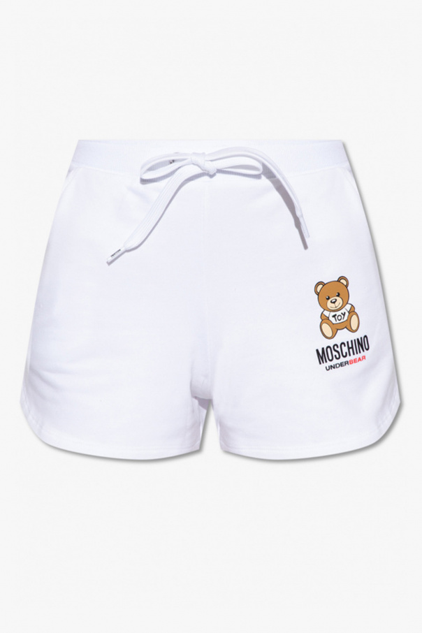 Moschino check-print shorts with logo