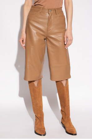 Wandler ‘Poppy’ leather shorts