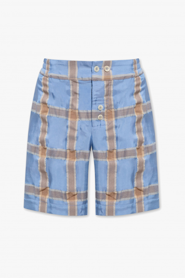 Jacquemus ‘Calecon’ checked flannel shorts