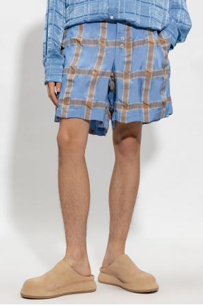 Jacquemus ‘Calecon’ checked flannel shorts