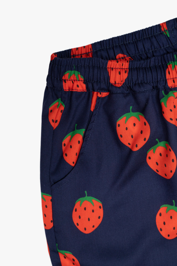 Mini Rodini Shorts with motif of strawberries