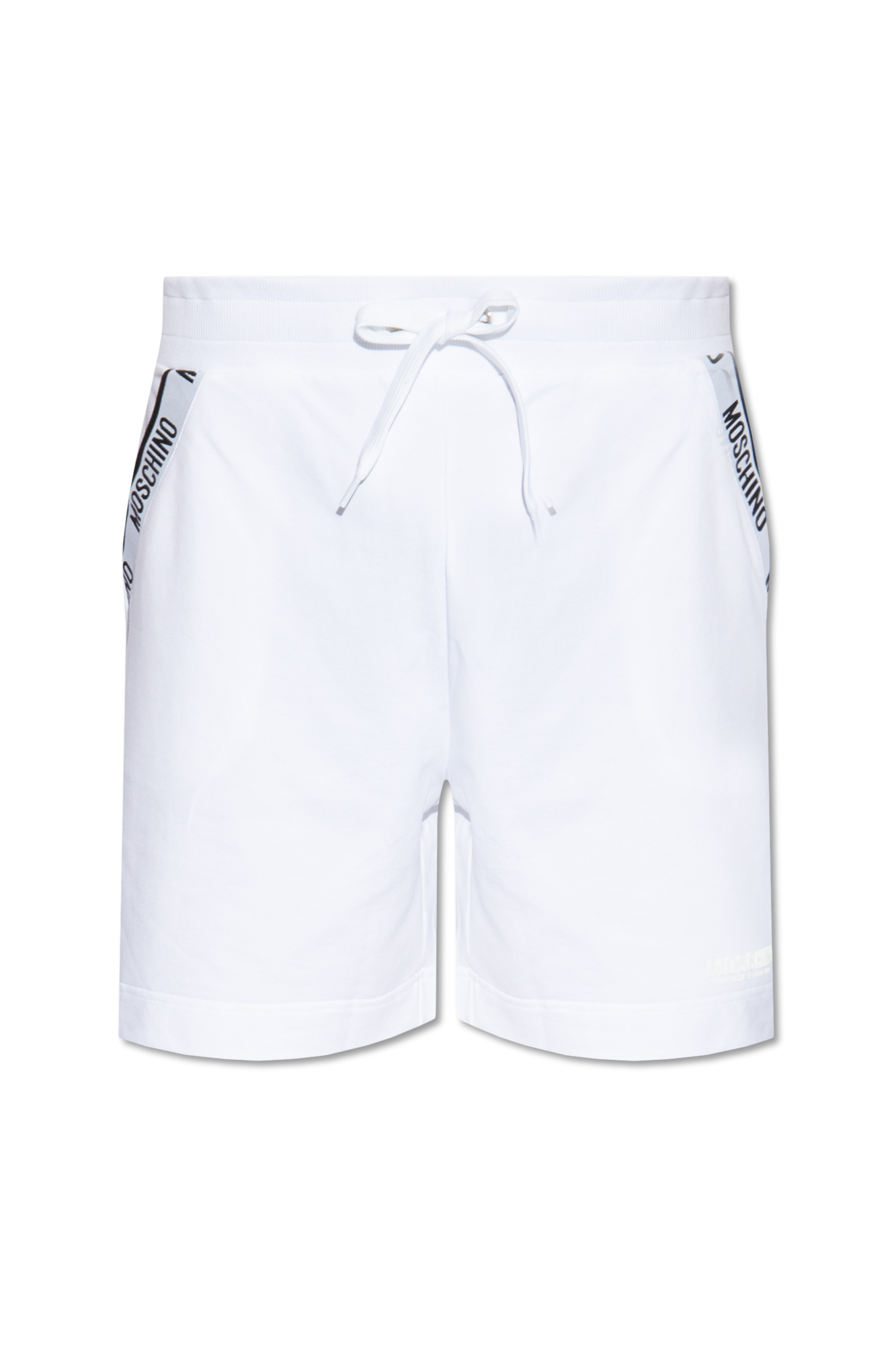 White Cotton shorts with logo Moschino - Vitkac Italy