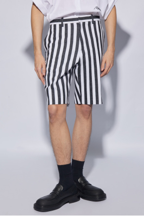 Moschino Striped knitted shorts