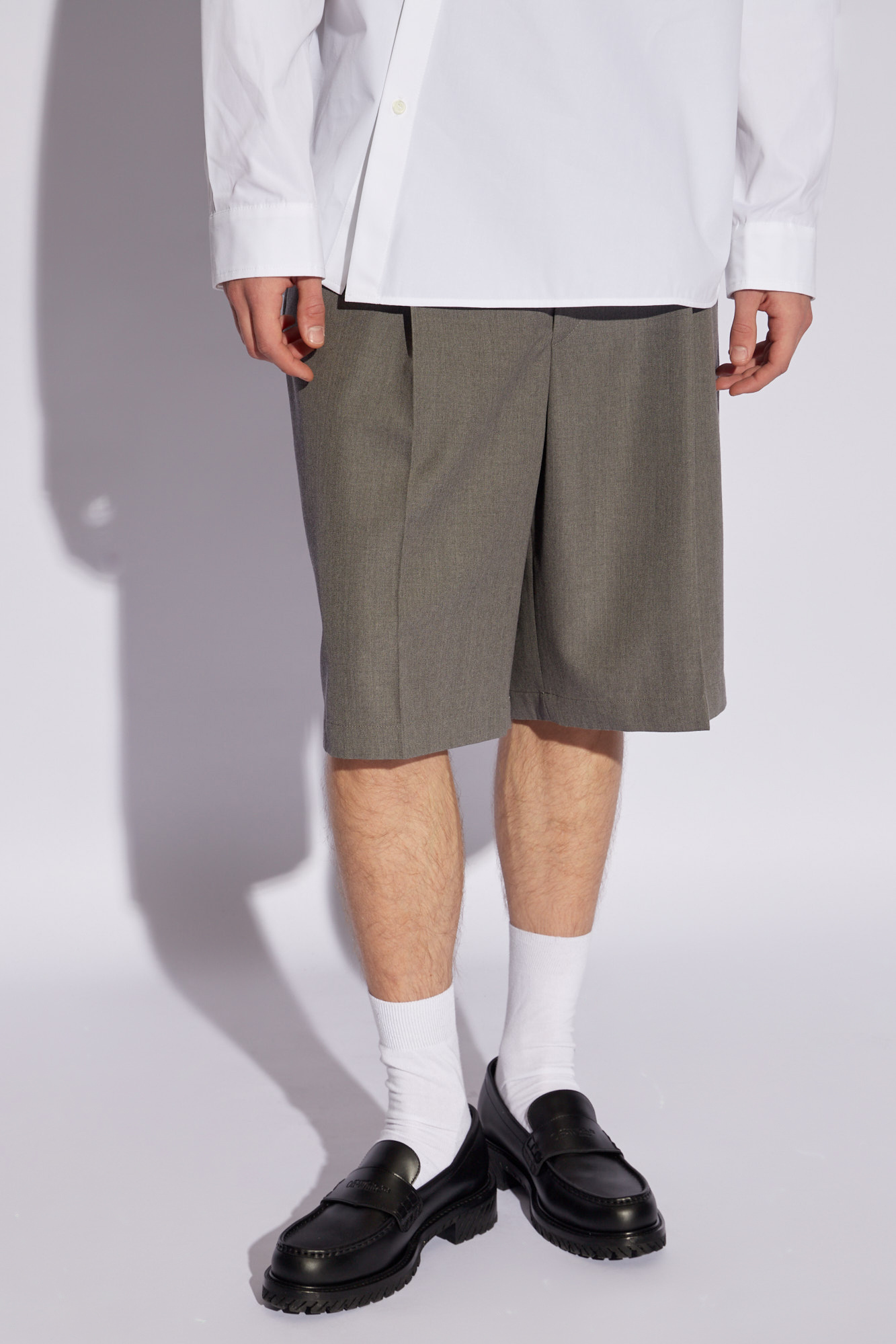 Jacquemus ‘Salti’ pleat-military-jacket shorts