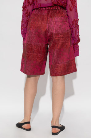 Dries Van Noten Pantalones cortos con bolsillos