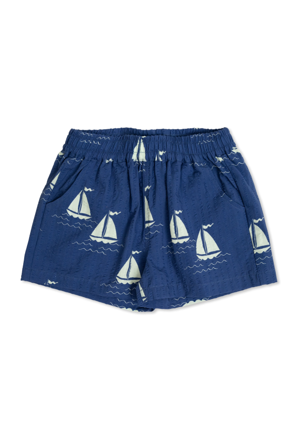 Cotton shorts with print od Mini Rodini