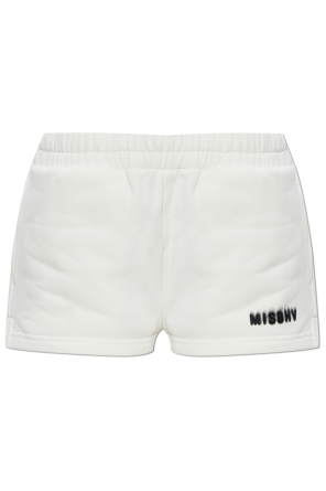 Shorts with printed logo