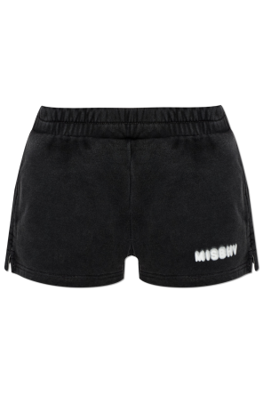 Shorts with printed logo