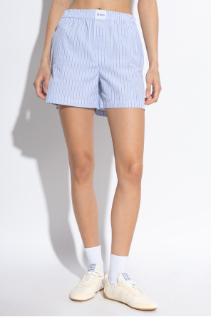 The Attico Striped pattern shorts
