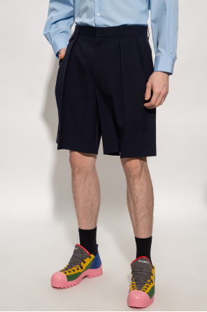 The Row ‘Cello’ pleat-front shorts