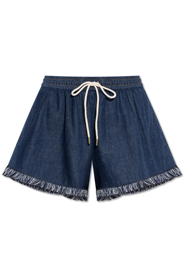 Zimmermann Denim shorts with fringes