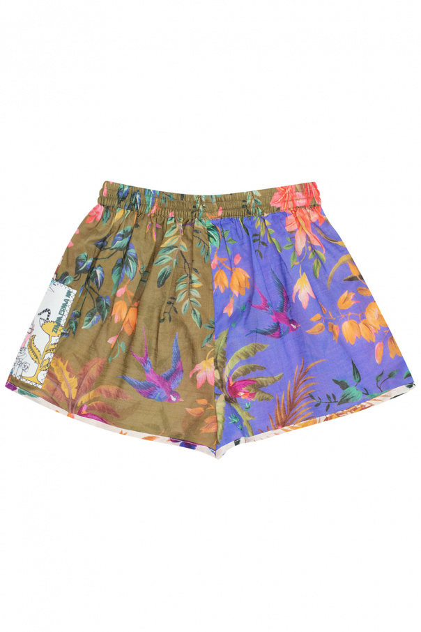 Zimmermann Kids Floral shorts