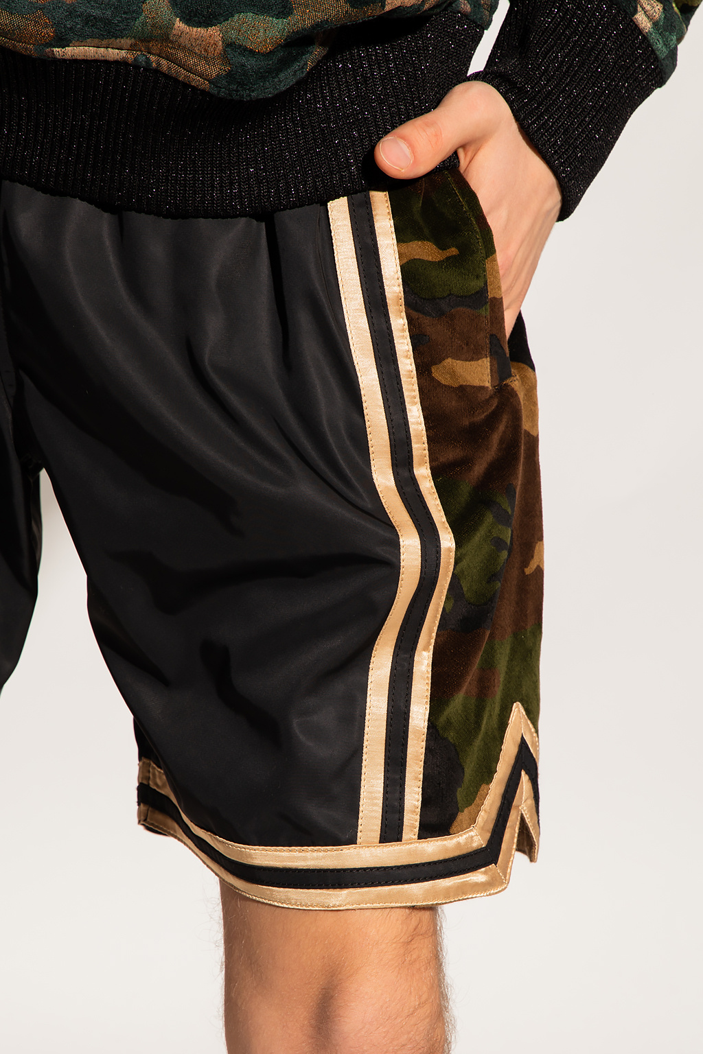 Just Don Shorts with velvet inserts