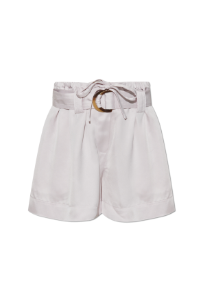 Belted shorts