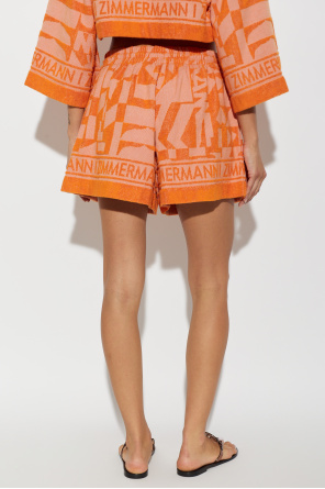 Zimmermann ‘Solstice’ terry cotton shorts